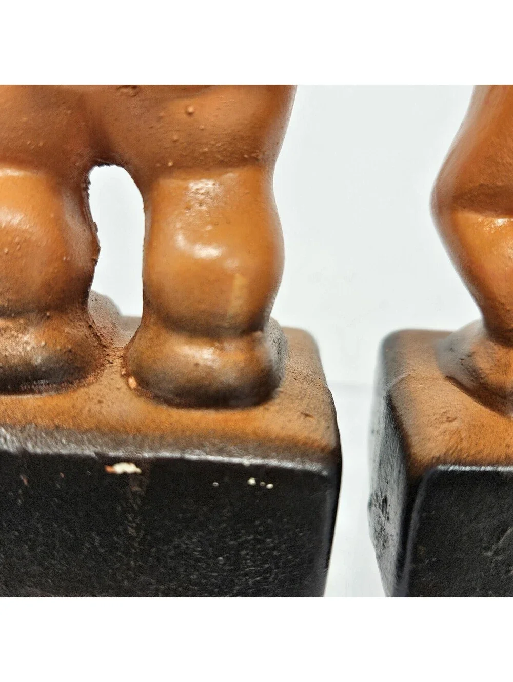 Old Adam and Eve Salt & Pepper Shakers Novelty Risqué Vintage MCM 1950's Pair